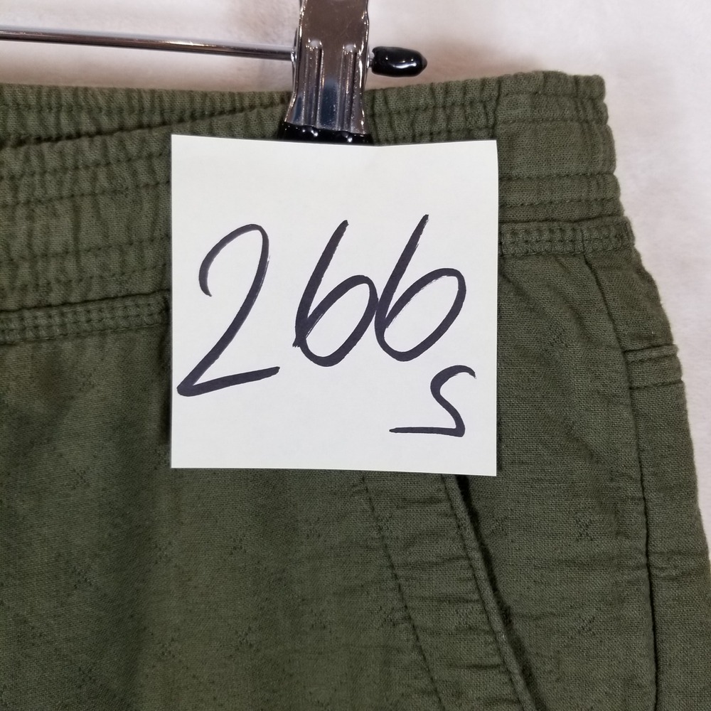 REI Co-op‎ Jogger Pants Mens Medium Olive Green Quilted Cotton Drawstring 266s - Picture 7 of 7